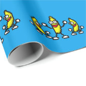 Papier Cadeau Heure de la gelée de beurre d'arachide (Coin rond)