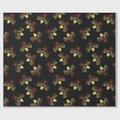 Papier Cadeau Heure de la nuit avec les lucioles brillantes (Plat)