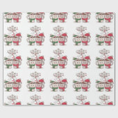 Papier Cadeau heure de noël (Plat)