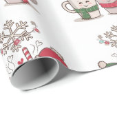 Papier Cadeau heure de noël (Coin rond)