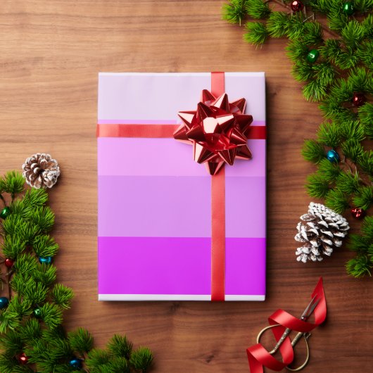 Papier Cadeau heure de noël à l'ombre rose (Cadeau de vacances)