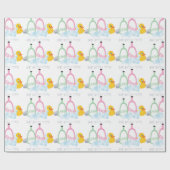 Papier Cadeau Heure du bain des bébés (Plat)