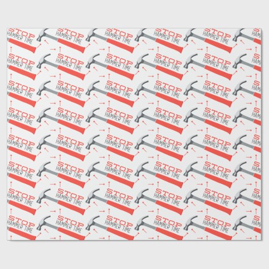 Papier Cadeau Heure du marteau (Plat)