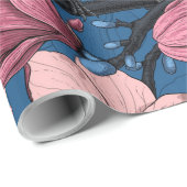 Papier Cadeau Heure du printemps (Coin rond)