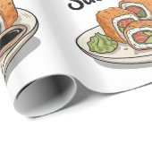Papier Cadeau Heure du Sushi (Coin rond)