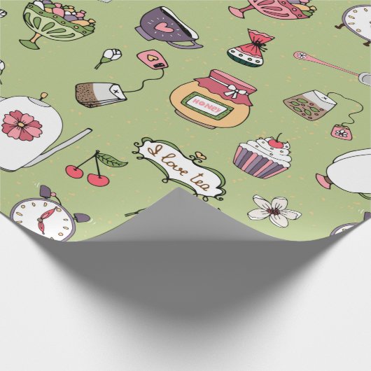 Papier Cadeau Heure du thé (Coin)