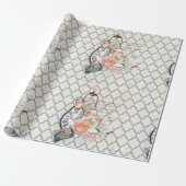 Papier Cadeau Heure vintage du thé (Déroulé)