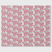 Papier Cadeau Heureuse Sainte-Valentin (Plat)