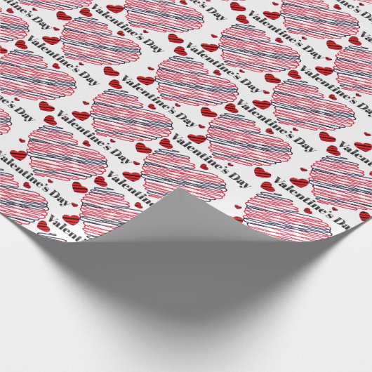 Papier Cadeau Heureuse Sainte-Valentin (Coin)