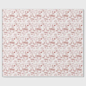 Papier Cadeau Heureuse Sainte-Valentin (Plat)