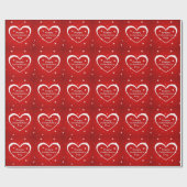 Papier Cadeau Heureuse Sainte-Valentin (Plat)