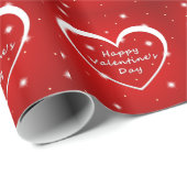 Papier Cadeau Heureuse Sainte-Valentin (Coin rond)