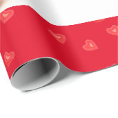 Papier Cadeau Heureuse Sainte-Valentin mignon Ours Teddy (Coin rond)