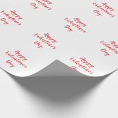 Papier Cadeau Heureuse Sainte-Valentin Romantique Red Cute 2025 (Coin)