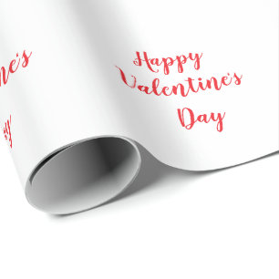 Papier Cadeau Heureuse Sainte-Valentin Romantique Red Cute 2025