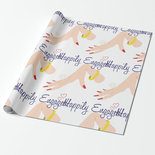 Papier Cadeau Heureusement engagé (Déroulé)