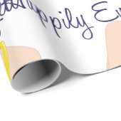 Papier Cadeau Heureusement engagé (Coin rond)