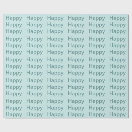 Papier Cadeau Heureux (Plat)