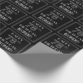 Papier Cadeau HEUREUX 78ÈME ANNIVERSAIRE ; Style Art Déco avec/ (Coin)