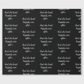 Papier Cadeau Heureux après Motif pour elle (Plat)