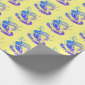 Papier Cadeau Heureux Hanoukka dreidel (Coin)