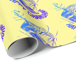 Papier Cadeau Heureux Hanoukka dreidel