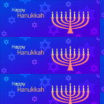 Papier Cadeau Heureux Hanoukka Menorah<br><div class="desc">.Célébrez huit jours et huit nuits du Festival des lumières avec des cartes Hanoukka et des cadeaux. La fête des lumières est ici. Allumez la menorah, jouez avec le dreidel et festoyez sur les latkes et les sufganiyots. Célébrez l'esprit d'Hanoukka avec vos amis, votre famille et vos proches en leur...</div>