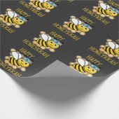 Papier Cadeau Heureux Honeykkah Honey Bee Hanoukka Juif (Coin)