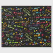 Papier Cadeau Heureux voeux d'anniversaire (Plat)