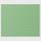Papier Cadeau Hexagonal japonais traditionnel motif ligne noire (Plat)