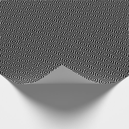 Papier Cadeau Hexagone texture geometric pattern (Coin)