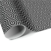 Papier Cadeau Hexagone texture geometric pattern (Coin rond)