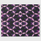 Papier Cadeau Hexagone Violet Lumineux (Plat)