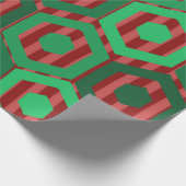 Papier Cadeau Hexagones de Noël (Coin)