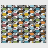 Papier Cadeau Hexagons et Starburst (Plat)