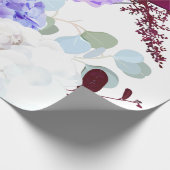 Papier Cadeau Hibiscus de lavande de papier à envelopper de 60 l (Coin)