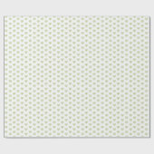 Papier Cadeau Hibiscus & dentelle BLANC (Plat)