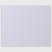 Papier Cadeau Hibiscus & dentelle BLEU (Plat)