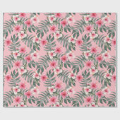 Papier Cadeau Hibiscus des îles (Plat)