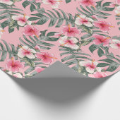 Papier Cadeau Hibiscus des îles (Coin)