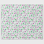 Papier Cadeau Hibiscus pourpre (Plat)