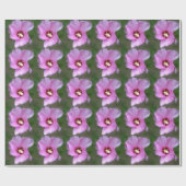 Papier Cadeau Hibiscus rose, Art numérique (Plat)