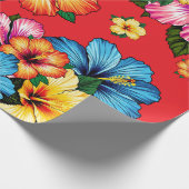 Papier Cadeau Hibiscus tropical (Coin)