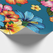 Papier Cadeau Hibiscus tropical (Coin)