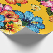 Papier Cadeau Hibiscus tropical (Coin)