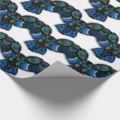 Papier Cadeau Hibou bleu (Coin)