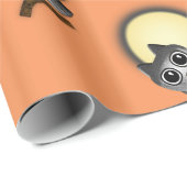 Papier Cadeau Hibou d'Halloween (Coin rond)