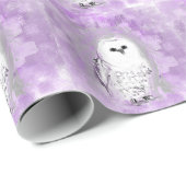 Papier Cadeau Hibou mignon (Coin rond)