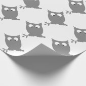 Papier Cadeau HIBOU observé par croix (Coin)