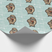 Papier Cadeau Hibou sage (Coin)